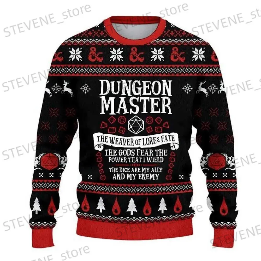 Heren Hoodies Sweatshirts Kerstsweatshirt voor heren Kerstmis Kom 3D-print Kleding Oversized tops met lange mouwen Mode Heren/Dames Universele trui T231220