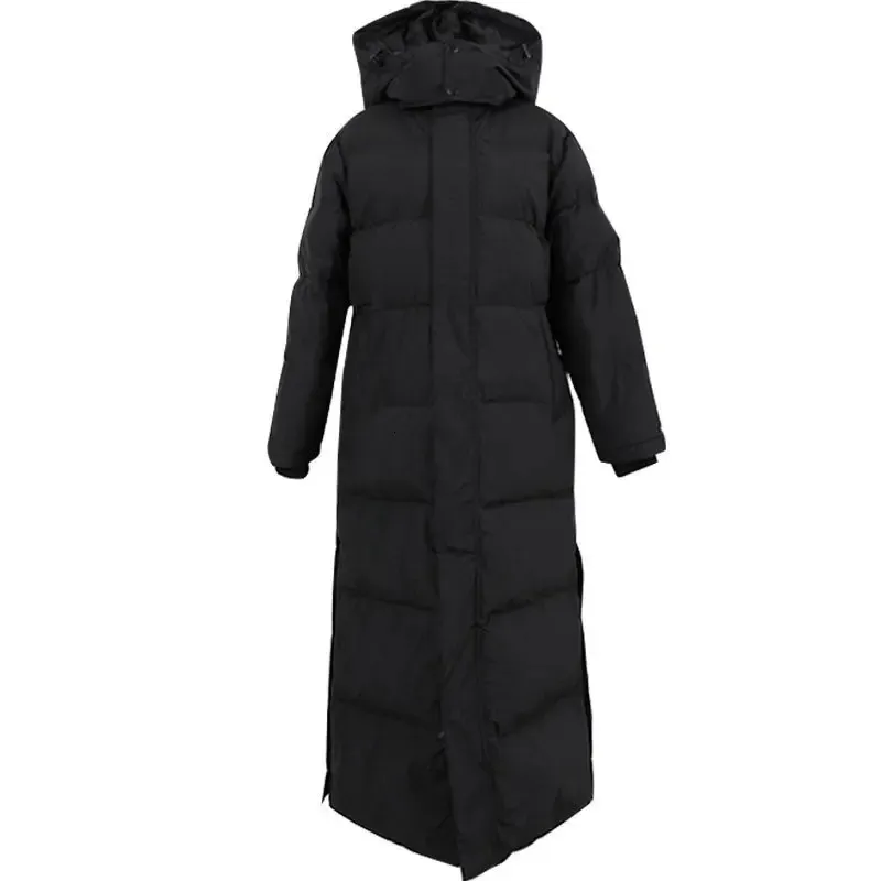 Kvinnor ner parkas parka kappa extra maxi lång vinter jacka kvinnor huva stor storlek kvinnlig dam vindbrytare överrock outwear kläder quilted 231219