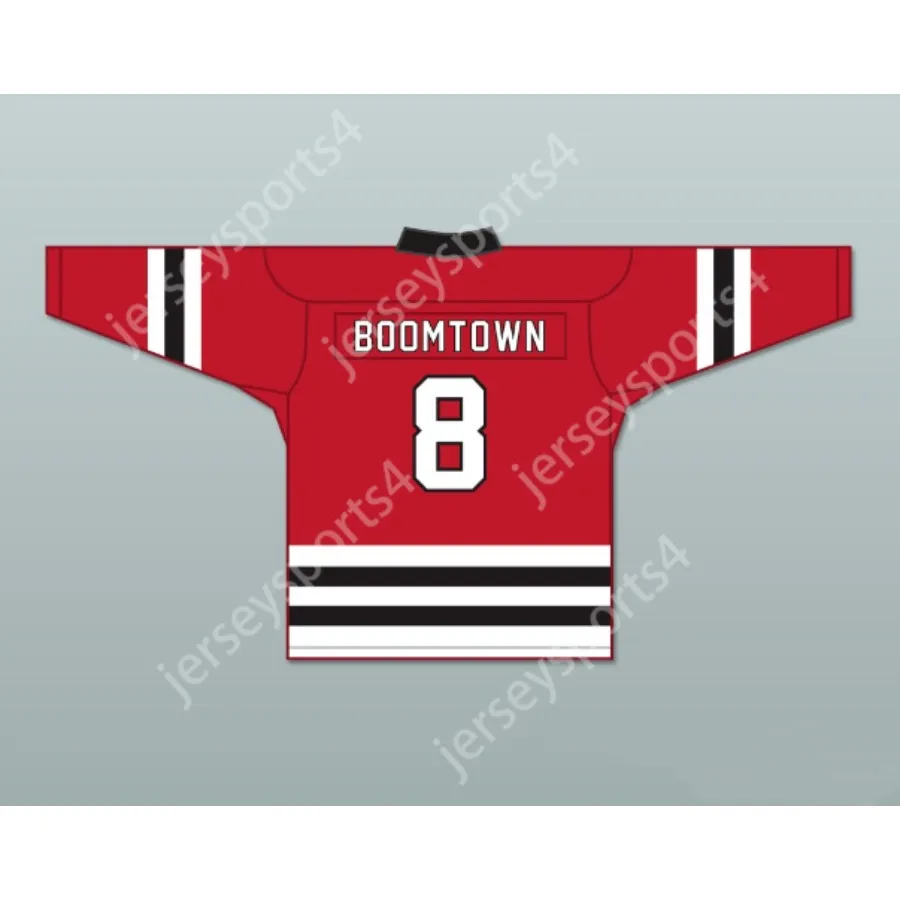 Custom Boomtown 8 Letterkenny Irish Hockey Jersey New Top Ed S-M-L-XL-XXL-3XL-4XL-5XL-6XL