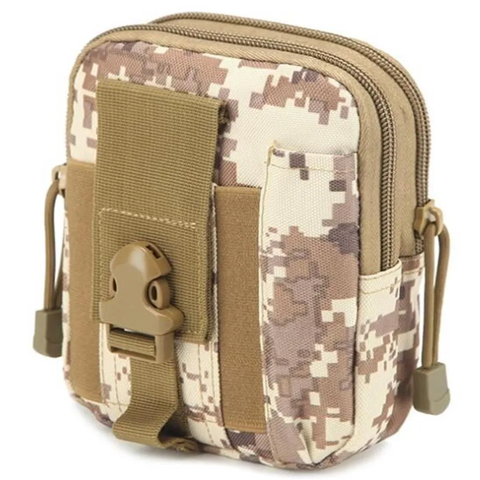 Multi-Purpose Poly Tool Holder EDC Pouch Camo Bag Military Nylon Utility Tactical Waist Pack Camping Hiking272O
