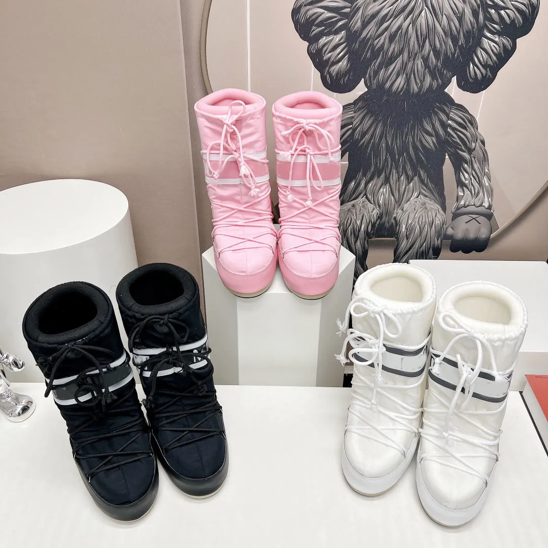 DHgate.com:Designer Snow Boots Nylon Moonlith Ankle Ski Boot Women