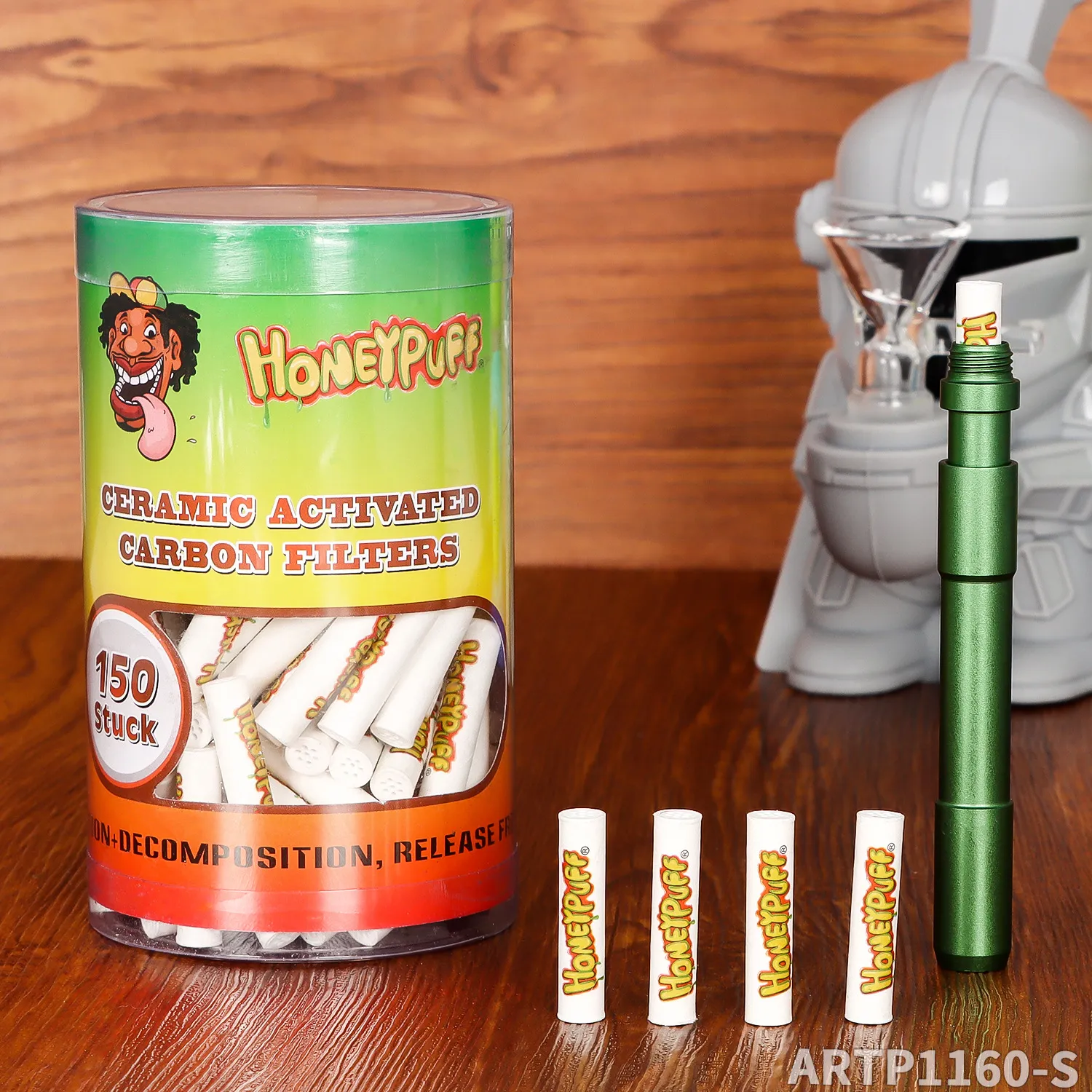 Smoke Shop Cigarette Filter Tip Disposable Tobacco 6mm Activated Carbon Filter Canas Tobacco