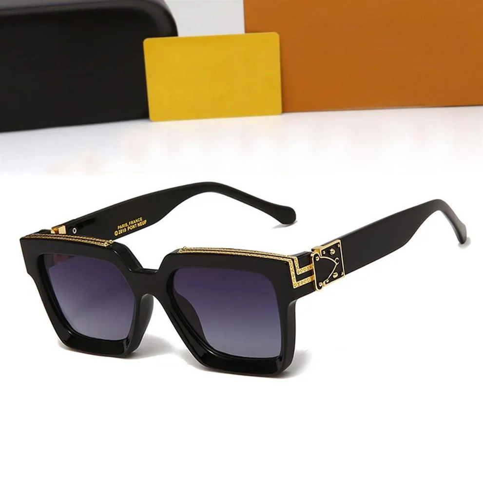 2022 дизайнерские солнцезащитные очки для женщин, мужские солнцезащитные очки Millionaires в полной оправе, винтажный дизайн, солнцезащитные очки MILLIONAIRE 1 1, черные M223E