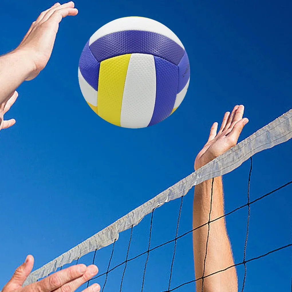 Size 5 Beach Volleyball PVC Thickness 2.7mm Machine-sewn Soft Air Volleyball School Entertainment Professional Competitions Ball 231220