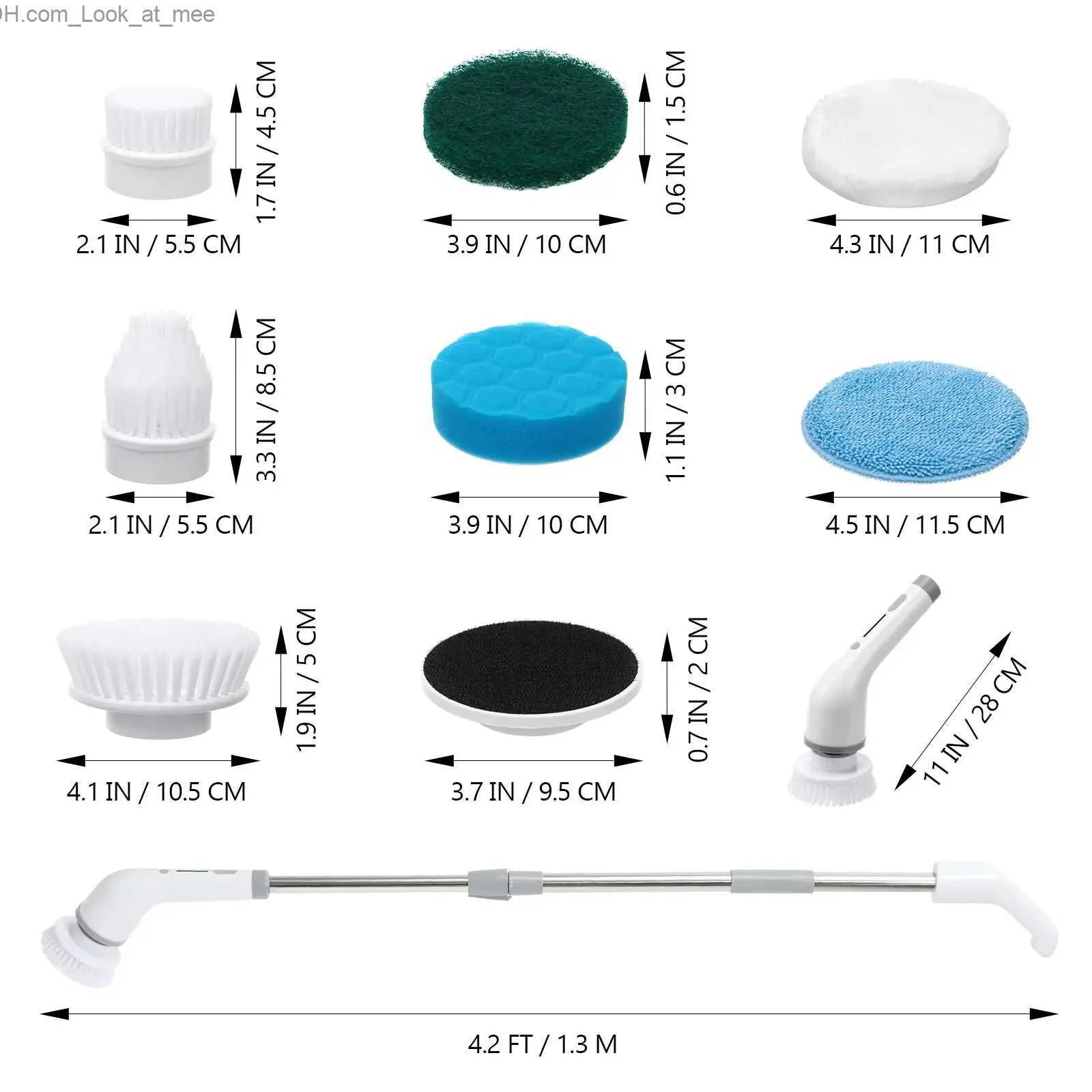 Escovas de limpeza esfrega extensível chuveiro retrátil limpador de banheiro escova de vassoura elétrica para carro esfregões motorizados q231219