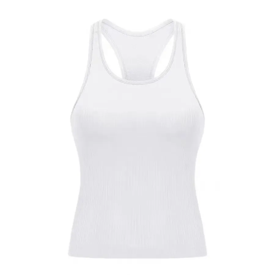 Lululemmon Top Sports Reggiseno per donne Lungo lunghezza Yoga Running allenamento atletico a camisole per palestra T-shirt 406 406