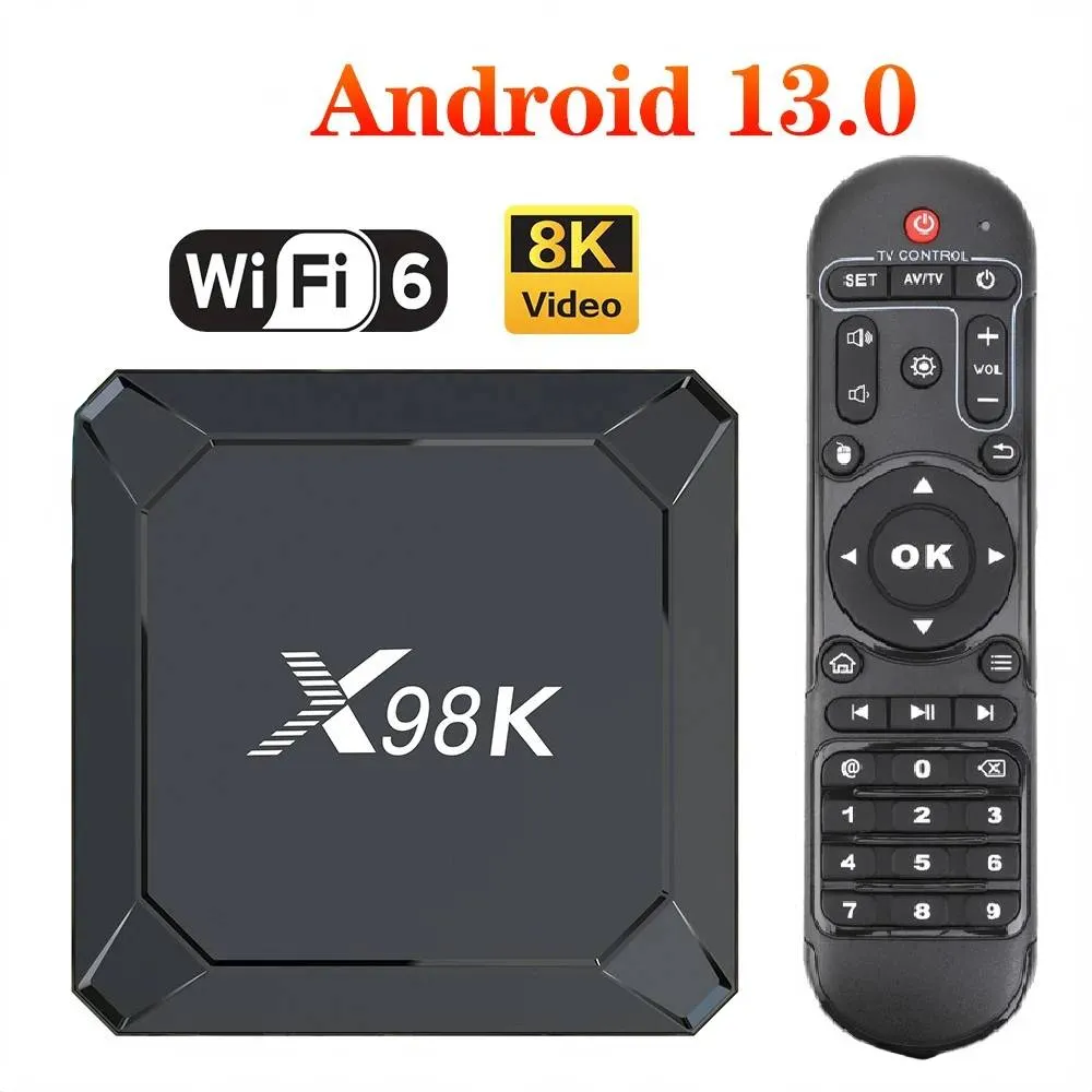 X98K TV Box Rockchip RK3528 Android 13 Media Player Quad Core 8K Video