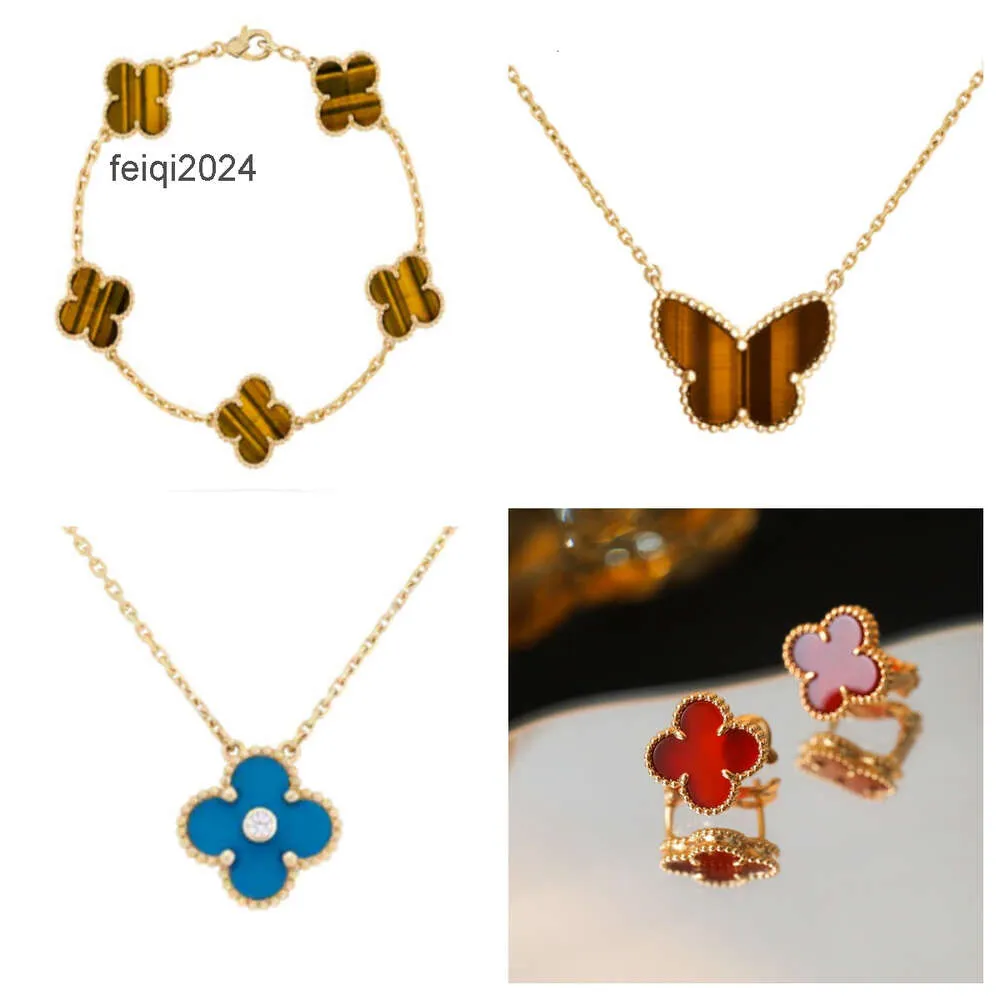 2023 New Look Hot-Selling Costume Accessories Fashion Classic 4 /Four Leaf Clover Charm Necklace /Armband /Bangle for Women
