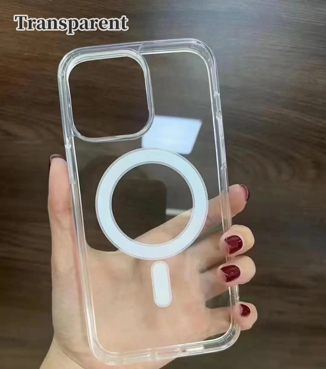 Custodia Trasparente Con Supporto Custodia Posteriore Trasparente