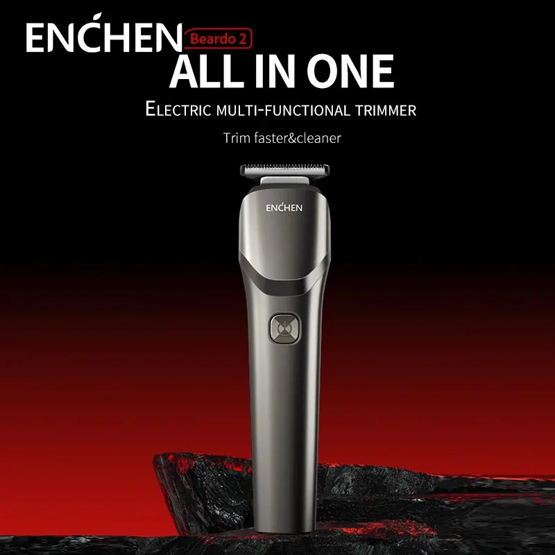 Enchen Beardo2 Trimmer Electric Hair Clipper Cutting Machine för män Typ C Uppladdningsbara skötselverktyg 231220