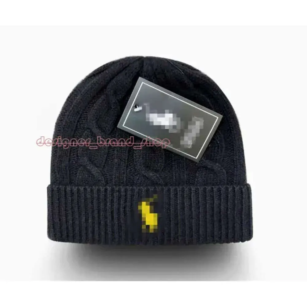 Polo Hat 2023 Ny lyxdesigner Polo Beanie Unisex Autumn Winter Beanies Sticked Hat For Men and Women Hats Classical Sports Skull Caps Ladies 127