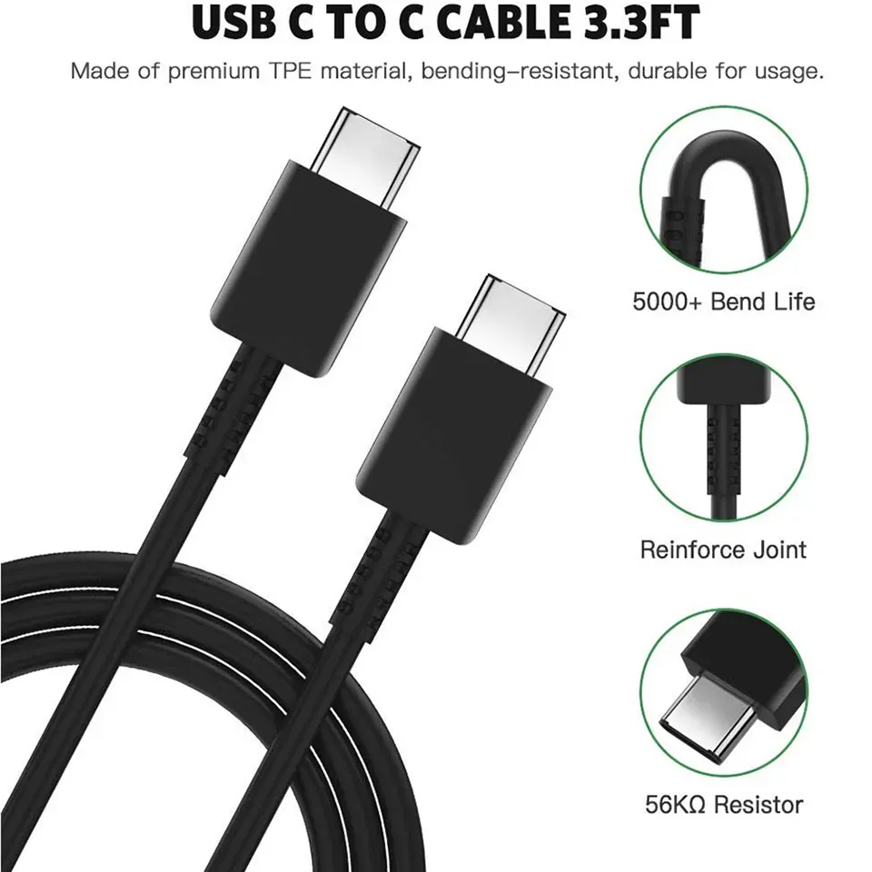  Super Fast Charge for Samsung S21 S20 5G 25w Usb Type C Pd PPS Quick Charging EU US For Galaxy Note 20 Ultra S10