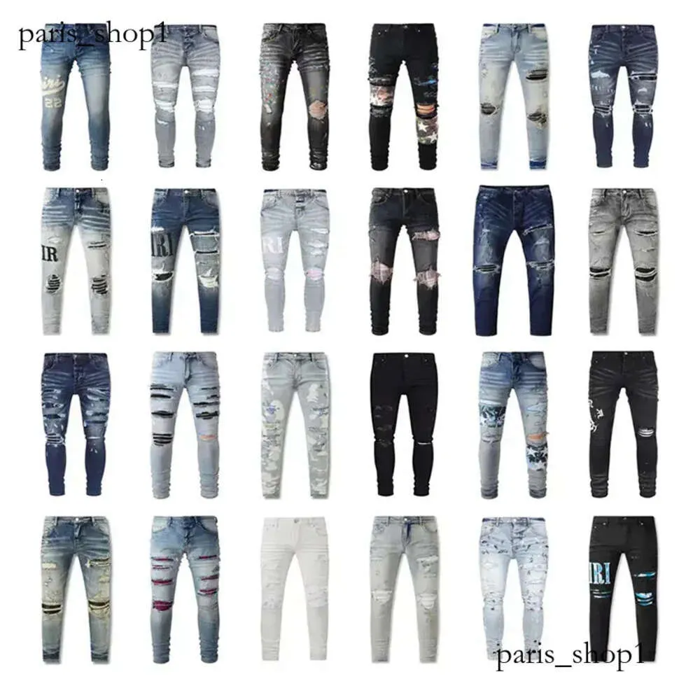 Hose Designer Patchwork Star Trend Jeans Zerrissene Jeans Jeans Herren Stickerei D2 235 Hombre Amri Brand Man Jeans Y2k Herren Damen Hose 352