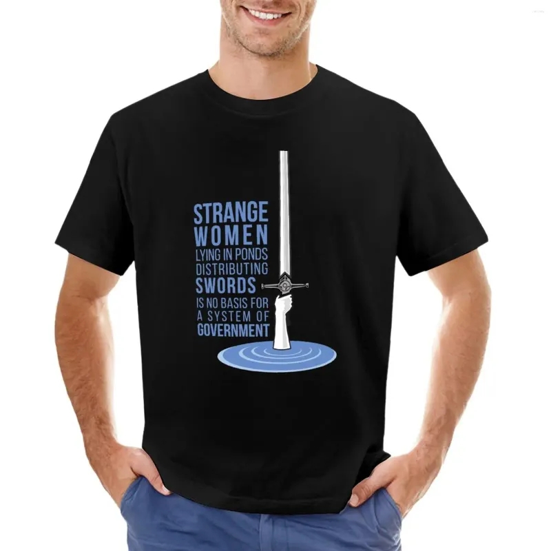 Débardeurs pour hommes Femmes étranges couchées dans des étangs distribuant des épées - T-shirt Monty Python Vêtements pour hommes T-shirts pour fans de sport T-shirts pour hommes