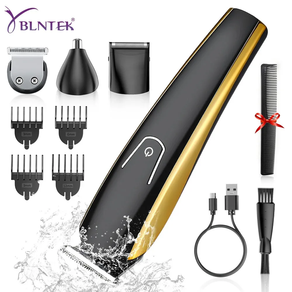 yblntek 3 in 1 multifunictional men hair trimmer machine clipper electric beard late nose barber kit 231220