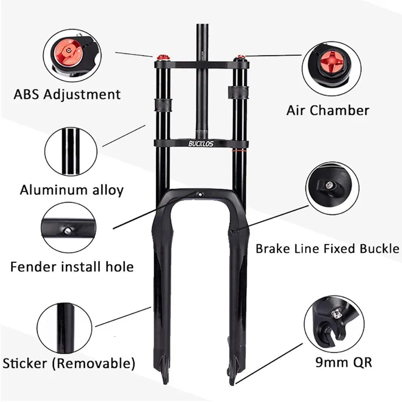 Aluminum 20 26 Fat Bike Suspension Fork Air Shock Disc Brake 4.0 Tire MTB Beach Snow From Xuan09 171.32 DHgate.Com