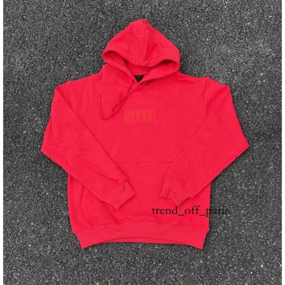 2023 Hoge kwaliteit Kleine en trendy merk Kith Box Designer Hoodie Borduurde hoodie Losse casual hoodie voor koppels oversized pullovers 158 731