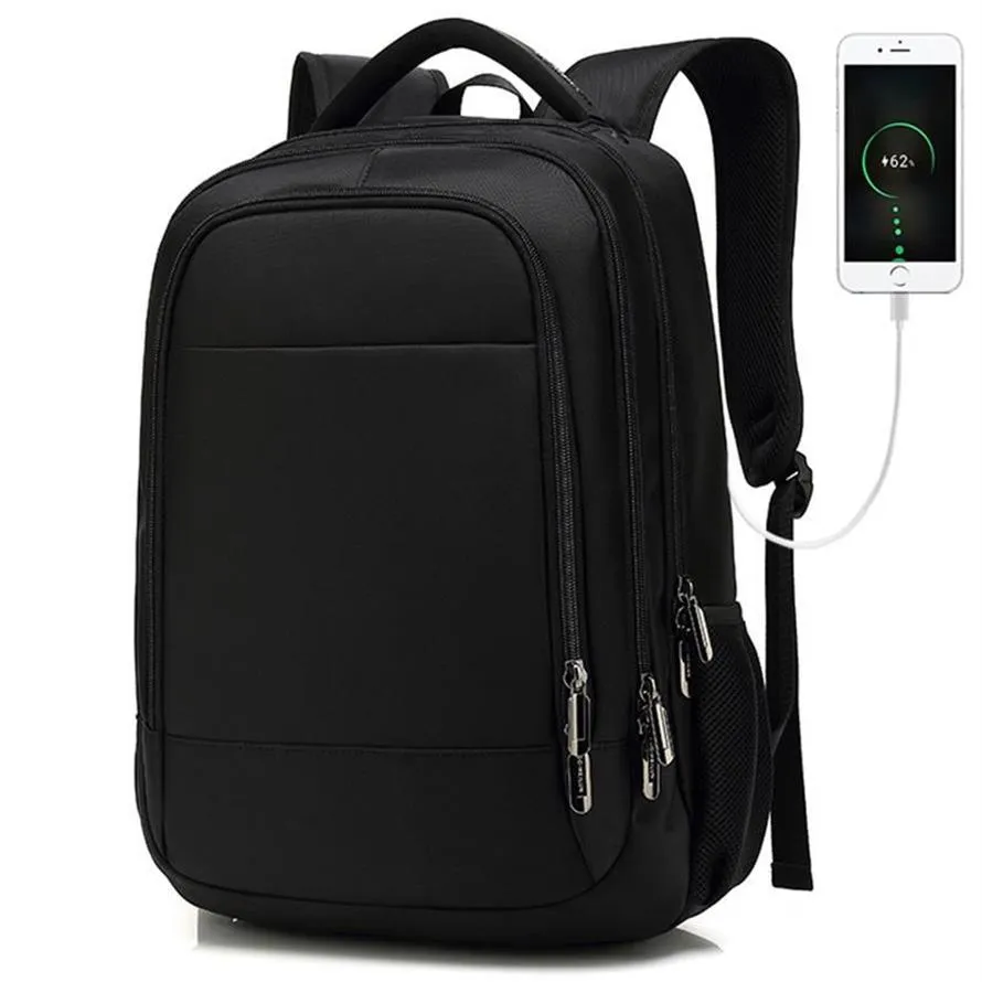 Backpack School Bag Business Travel Large Capacity Computer USB Charging Waterproof250H