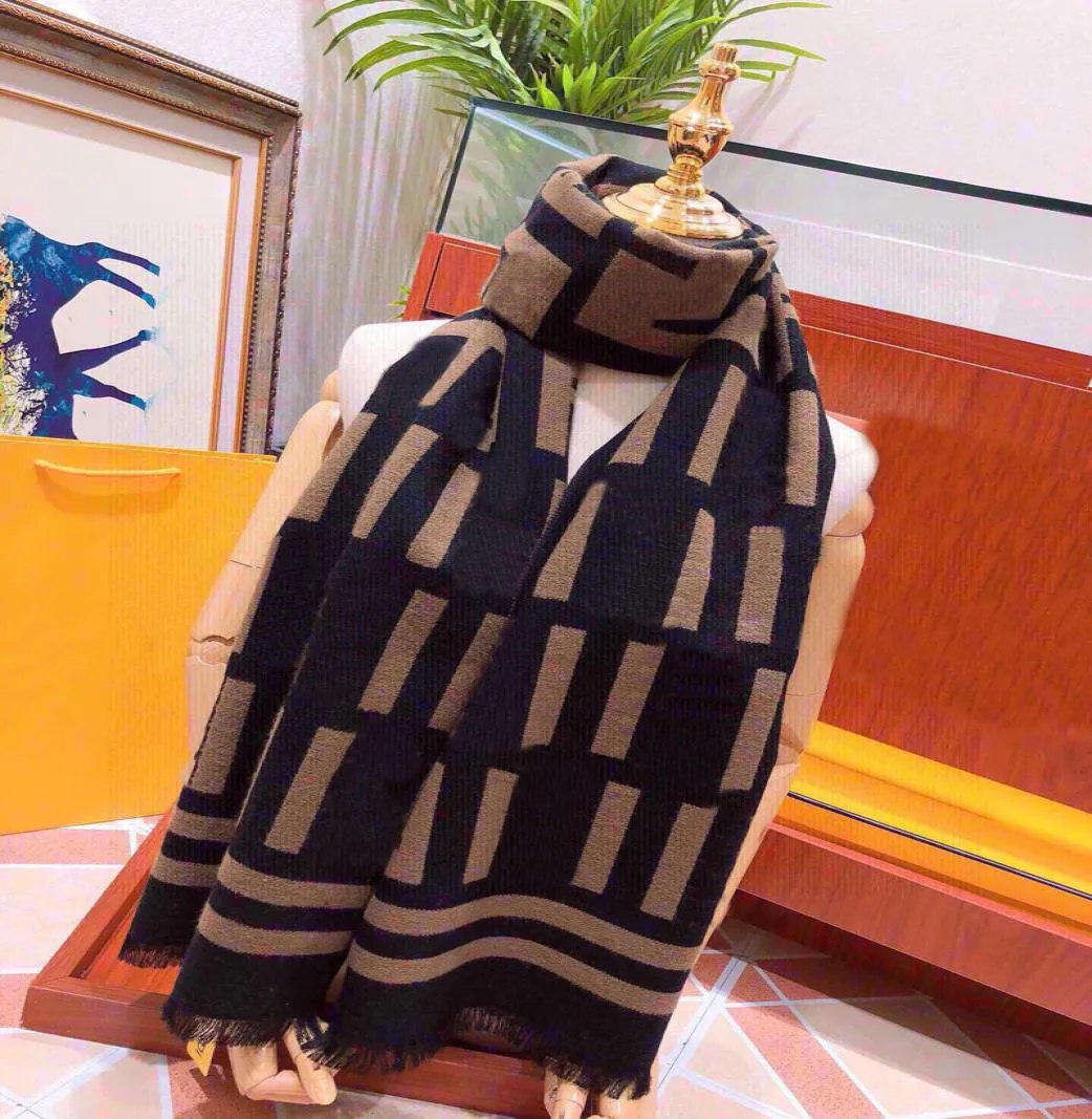 Projektantka szalika dla mężczyzn kobiety klasyczne szale wełniane szaliki grube damskie luksusowe szalę chusta 18045 cm Pashmina f Scalf 2103994133