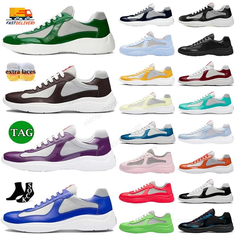 Nuovi Uomini Donne Scarpe casual Coppa americana Pelle bassa Nylon PVC Mesh Lace-up Campus Triple Nero Bianco Suola in gomma Tessuto Designer Scarpe da ginnastica Sneakers sportive 36-46