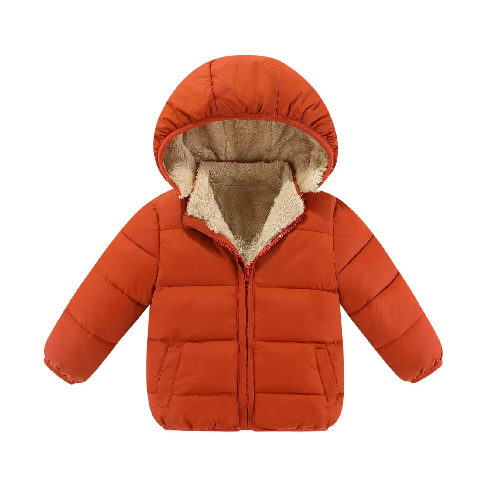 Dicke Wolljacke für Jungen Baby warmer Fettmantel abnehmbarer Hut für Mädchen Winterweste für Babys 2 4 6 Jahre alte Kinder Down Jacke 231221