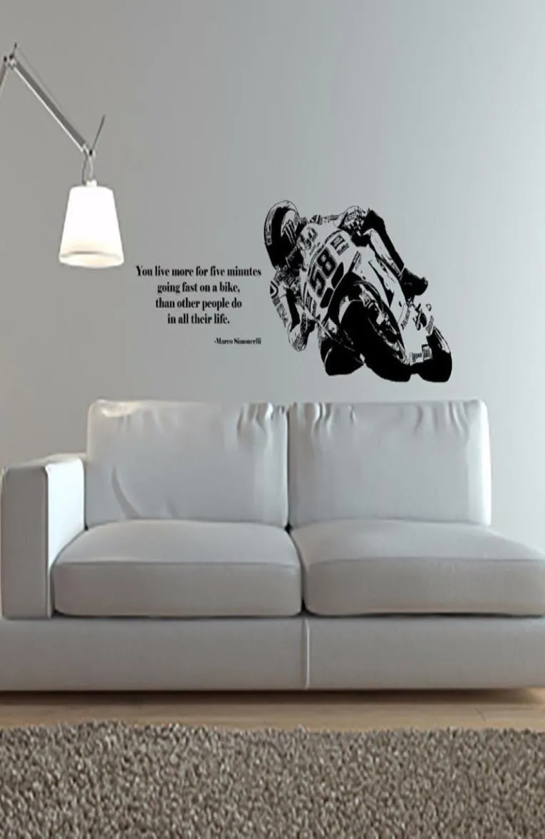 Yoyoyu Wall Secal Vinyl Art Decor Decor Sticker Pike Motorcycle Sport Decal Kids Room Decoration Poster ZX019 2103086793857