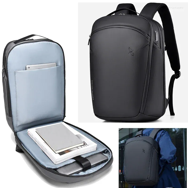 Sac à dos de voyage pour hommes, extensible 39l, pour ordinateur portable de 15.6 pouces, chargeur USB, étanche, pour l'extérieur