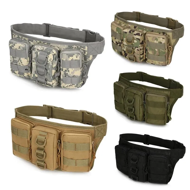 Pacotes utilitário tático dos homens cintura fanny saco pacote bolsa edc militar acampamento caminhadas escalada hip bum cinto saco ao ar livre molle cintura saco