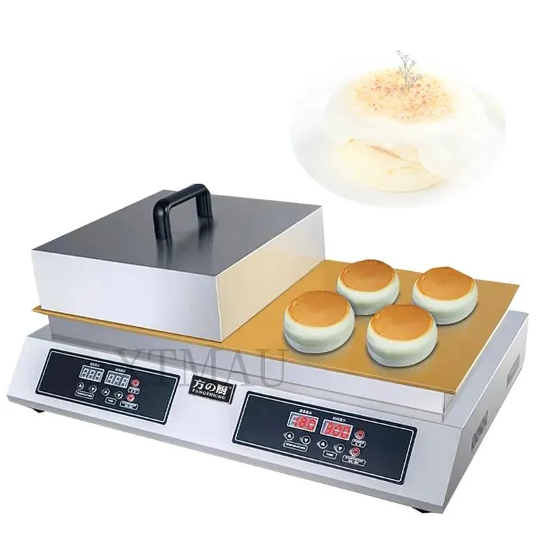 Makers Commercial Double Head Souffle Maker 2600W dubbelplattor Fluffy Souffle Pancakes Maker Fluffy Pancake Machine