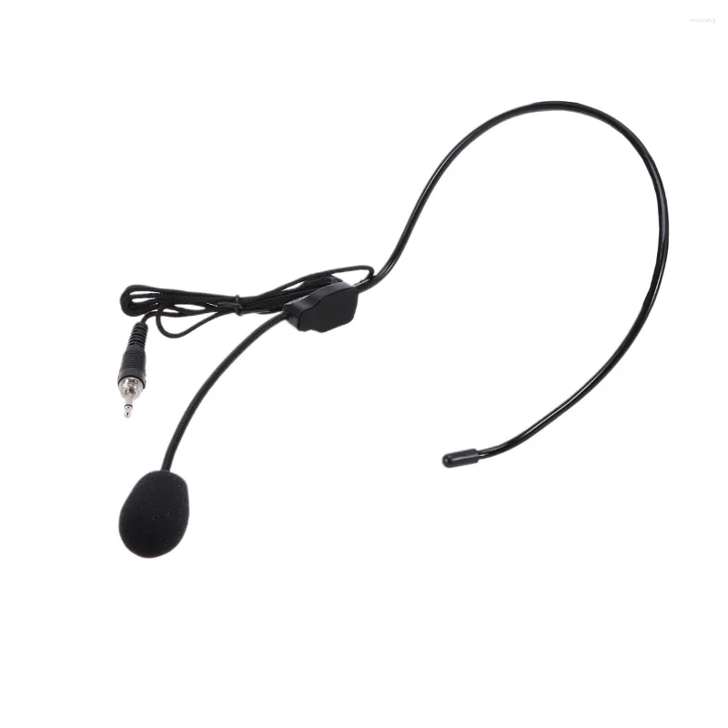 Microphones Speaker Microphone Voice Headset Earphone Noire Loudspeaker Wired Blaclight