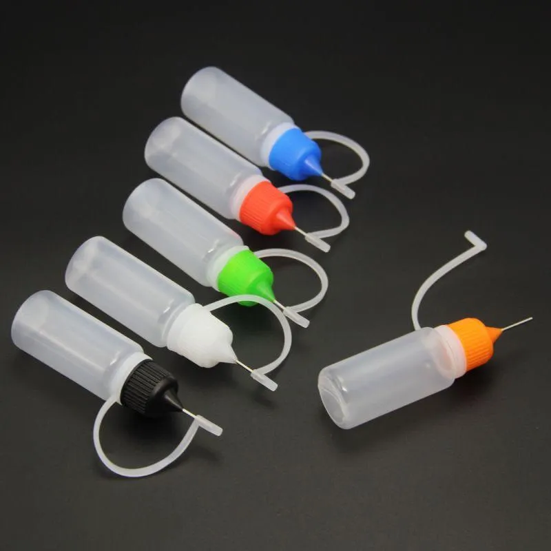 100pcs Empty Needle Tip Bottles Convenient to fill with E Juice Plastic Bottle 5ml 10ml 15ml 20ml 30ml 50ml Wuoid