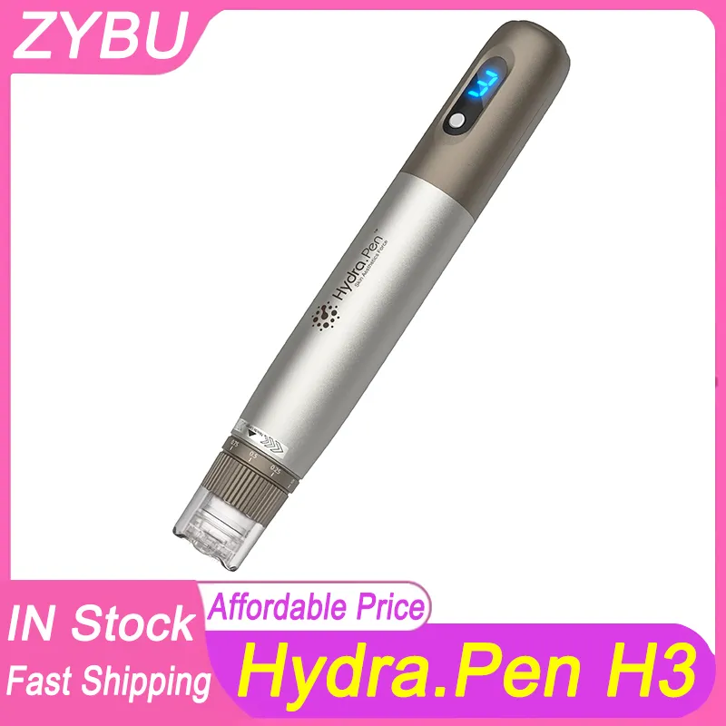 Wireless Derma Pen Hydra.Pen H3 Professional MTS Microneedling DermaPen Skin Care Beauty Device med 12pins nålkassetter Mesoterapi Stämpel ansiktsverktyg