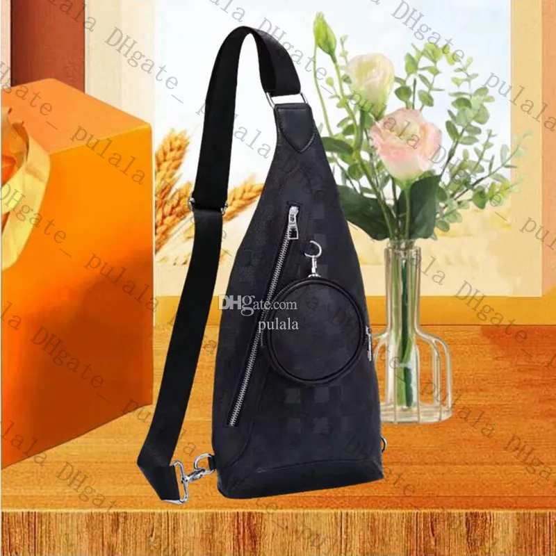 Avenue Sling Bag Designer Pacote de peito Bolsas de ombro de couro Mans Mulheres designer de luxo Cross Body Body Cartet Hobos Messenger Bolsa Tote L Bumbag Saco de cintura