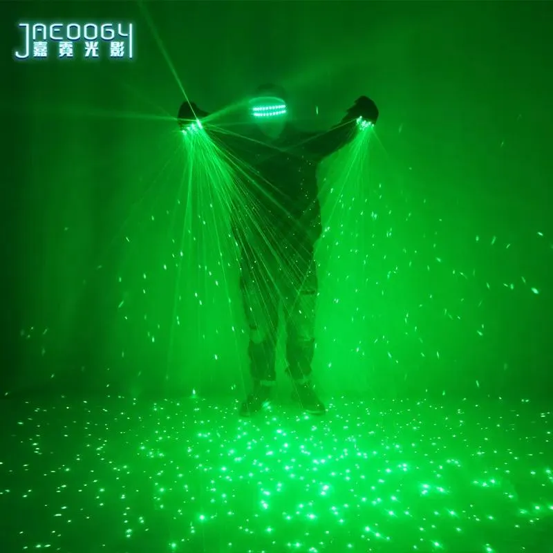 İşaretçiler 2022 lazer işaretçisi yeni yüksek kaliteli yeşil lazer eldivenleri konser çubuğu gösteriyor parlayan kostümler pervane dj singer dans ışığı glo