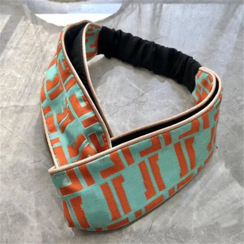 Bandanes à cheveux élastiques turban bandanas pour femmes designer lettre complète tas de tasages imprimés bandana gift2308