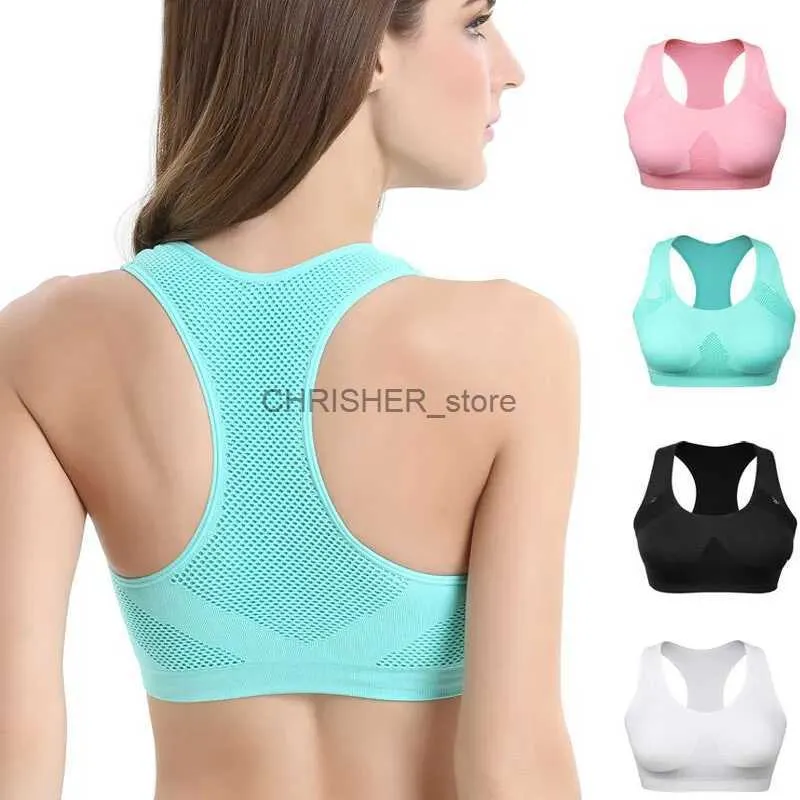 Tenue de yoga Femmes Sports respirants Bra Absorbant Sweat Sweat Tocoping Gym rembourré Running Fitness Double couche Souppeur Sports Sports Sports sous