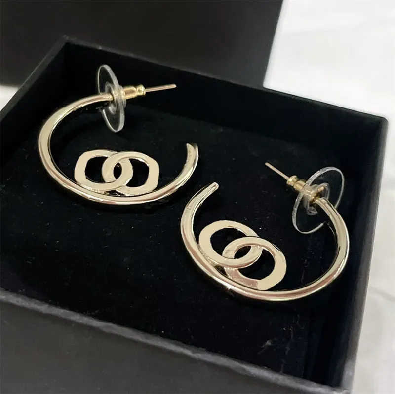 Lyxdesigner Hoop Earrings For Womens Gold Hoops Earings Jewelry Womans Charm Earring Stud Dangle Earing des Boucles Oreilles Wedding Present 2312217d