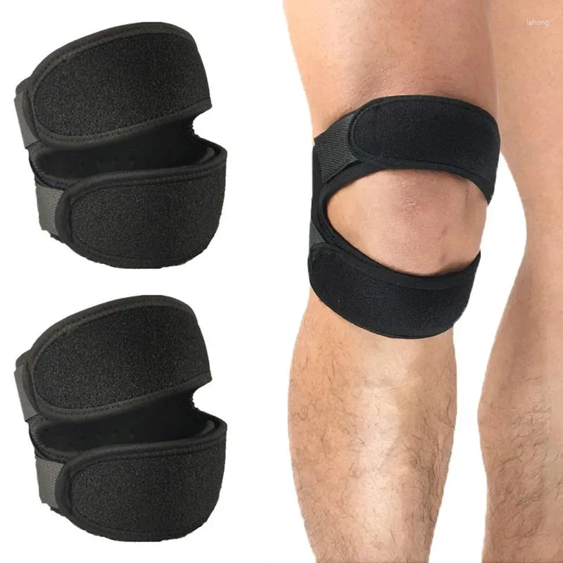 Joelheiras 1/2 Pcs Patella Strap Ajustável Esporte Estabilizador Brace Suporte para Ciclismo Futebol Basquete Correndo