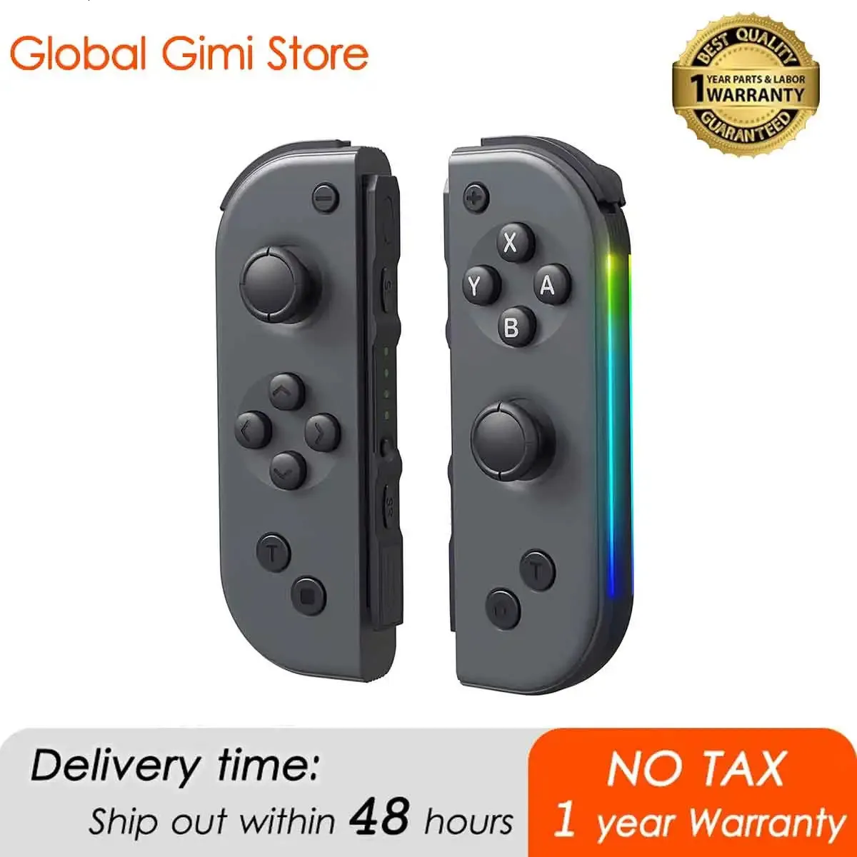 Joy Pad Switch Controller Lateral Luminescence Joy Cons LR Compatible for Switch Nintend Joycon with Wake-upScreens 231221