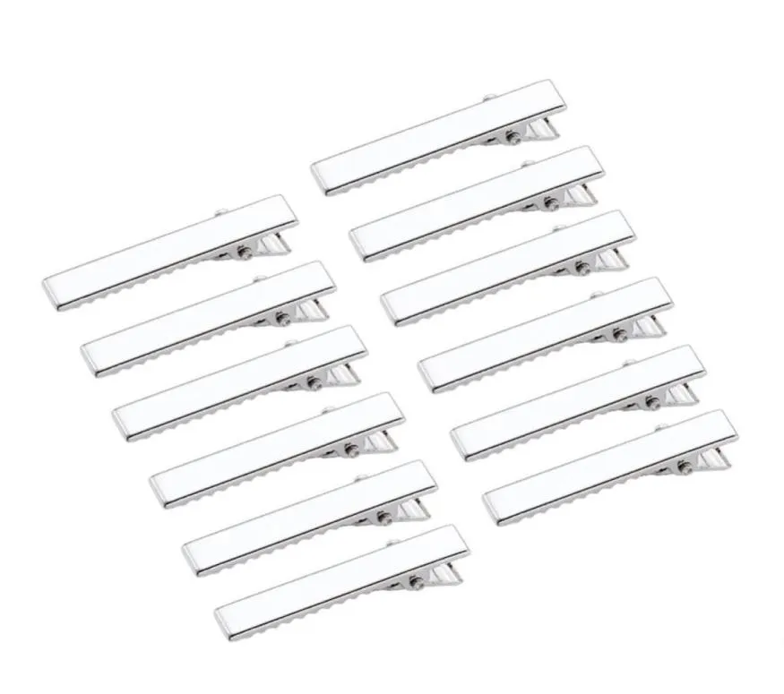 100pcs Rocali di peli a clip per capelli piatti in ferro piatto platino che producono 34 mm da 46 mm 57 mm 77 mm340y5358322