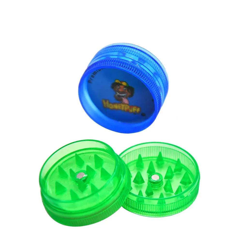 RICH DOG 48ps2 Parts 30MM MINI Acrylic Hard Plastic Smoking Grinder Reggae Grinder For Smoker Tobacco Herb Spices Crusher Wholesale