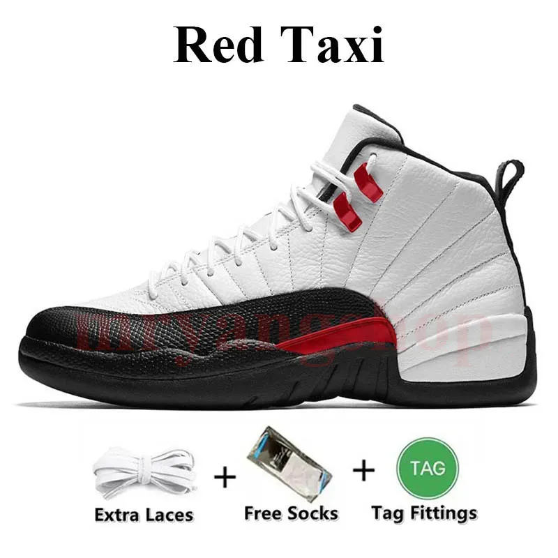 Red Taxi 12s Jumpman bball shoes J12 Low 12S OVO Flu Game Wolf Grey Orange Field Purple Royal Blue Cherry Men s Women s Sneakers Sports Designer Trainer Size 47