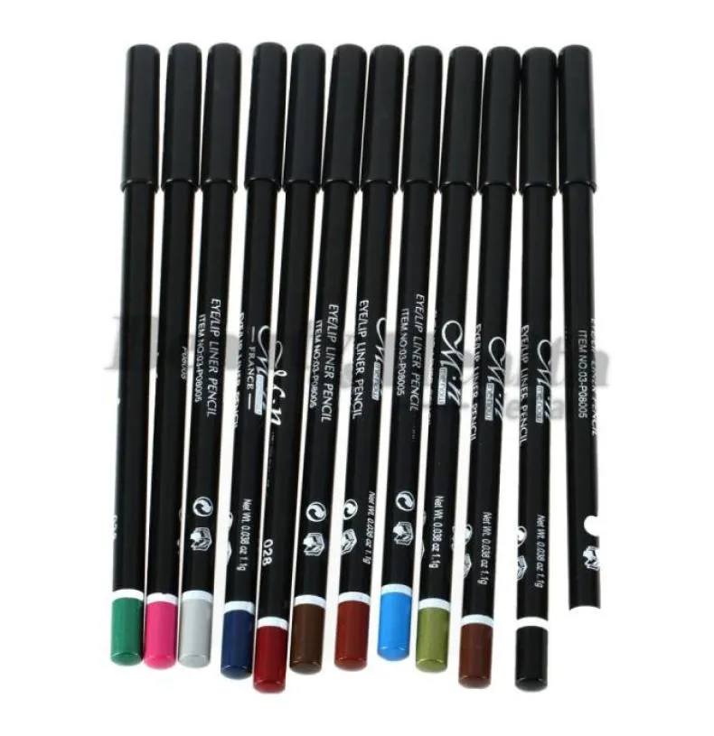 1 ensemble crayon stylo 12 couleurs ensemble maquillage cosmétique Eyeliner yeux lèvres Liner sourcil 4568229