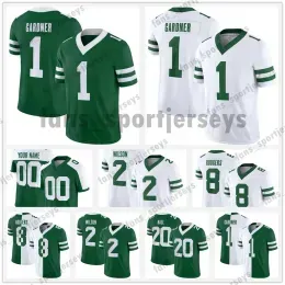 8 Aaron Rodgers Ahmad Sauce Gardner 2023 Throwback Football Jersey Dalvin Cook Zach Garrett Wilson Breece Hall Quinnen Williams Jetes Joe Na