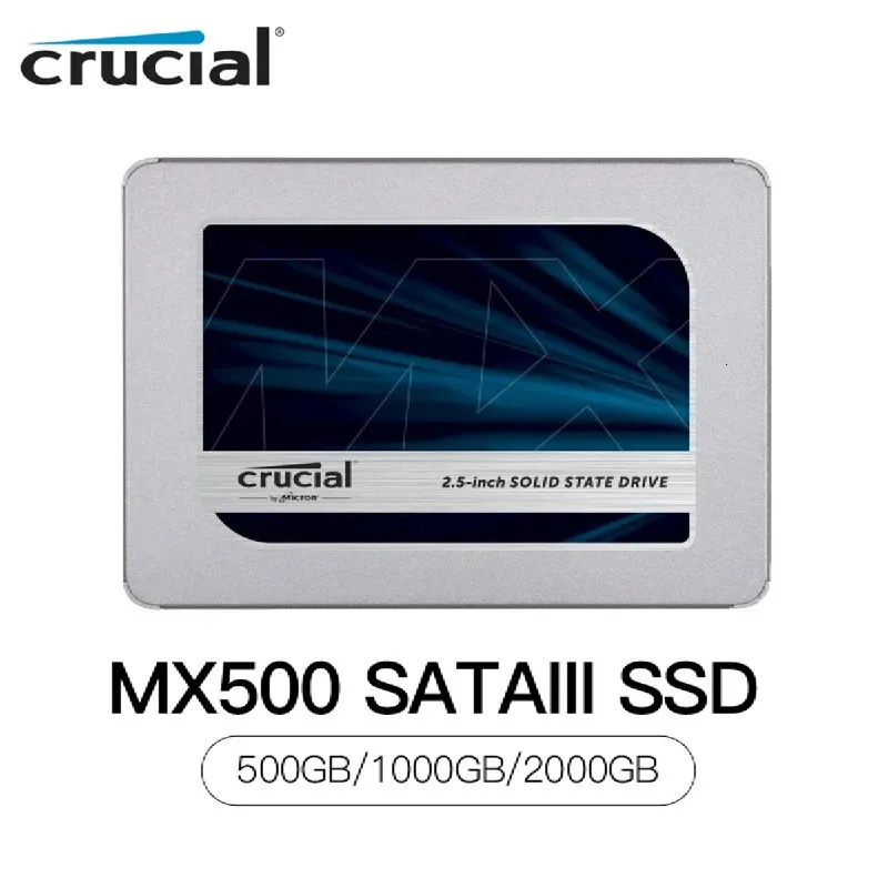 Disque SSD Interne Crucial MX500 250 Go 500 Go 1 To 2 To 4 To BX500 500G 3D  NAND SATA3.0 Disque Dur SSD Pour Ordinateur Portable 231220 Du 132,63 €