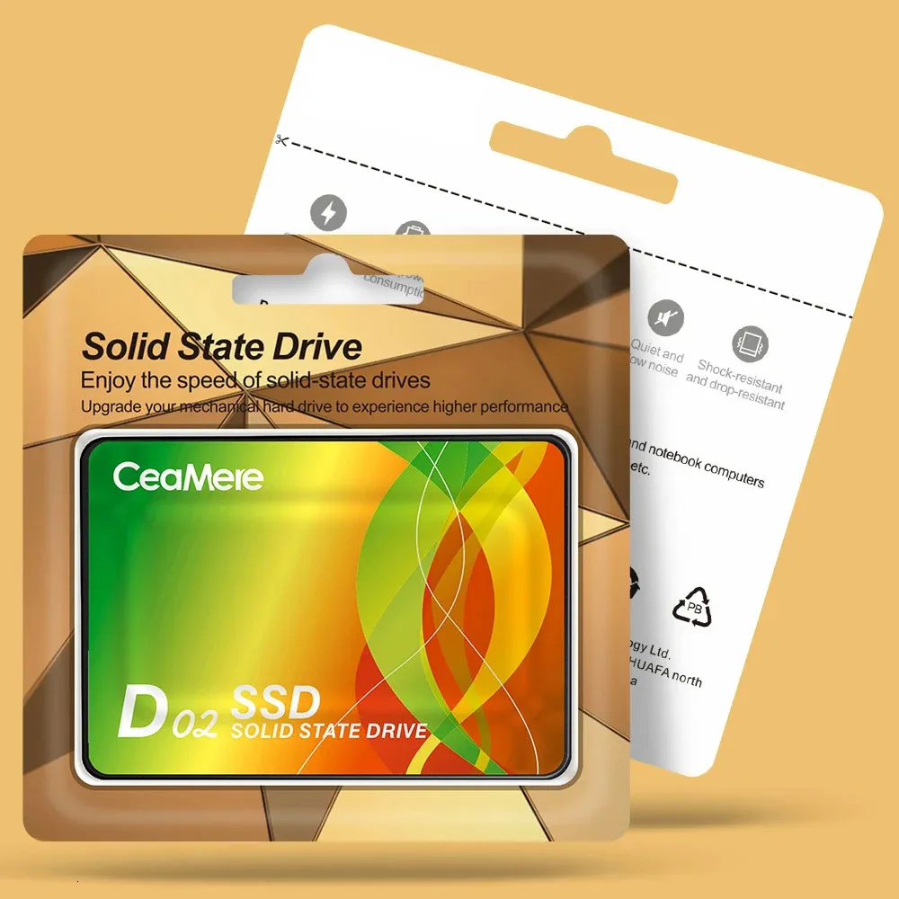 CeaMere D02 10PCS Hard drive disk 120GB 128GB Sata Ssd 240GB 256GB 480GB 512GB 2.5 solid state drive disk for laptop desktop 231220