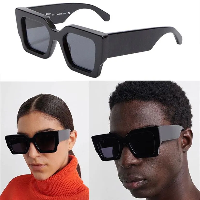 Occhiali da sole maschile o designer da donna OERI003 Fashion Trend Classic Square All-Match O occhiali larghi Templi Black Sun occhiali da sole Black To2976