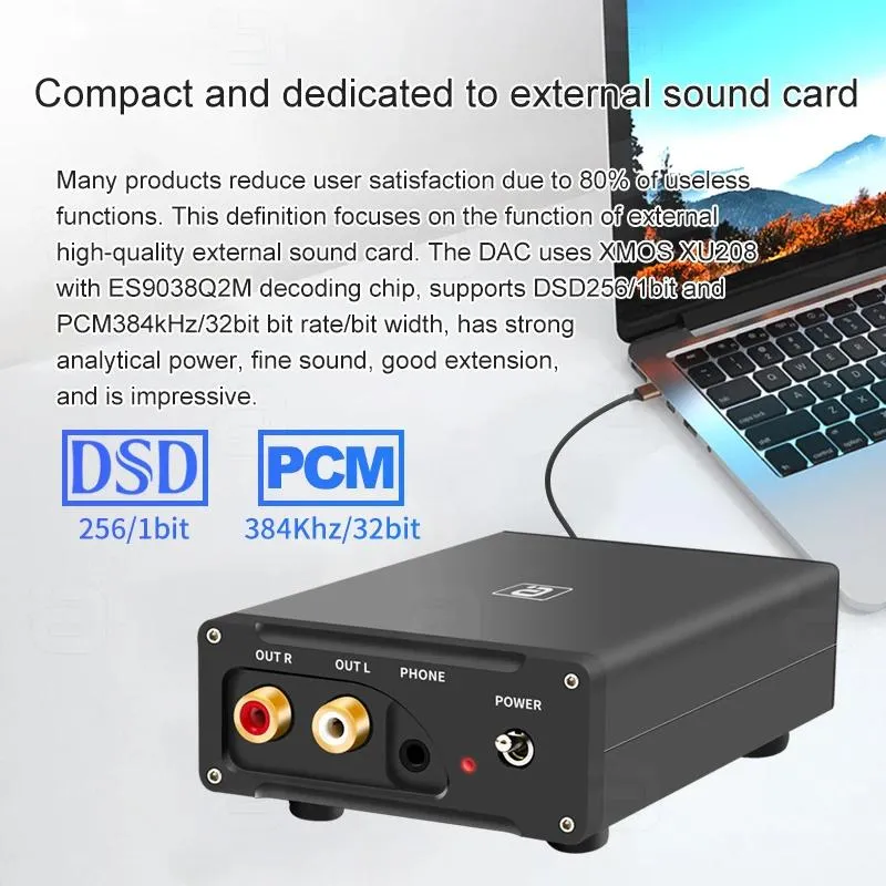 Earphones Ayino Hifi Usb Audio Decoder 32bit 384khz Dac Converter