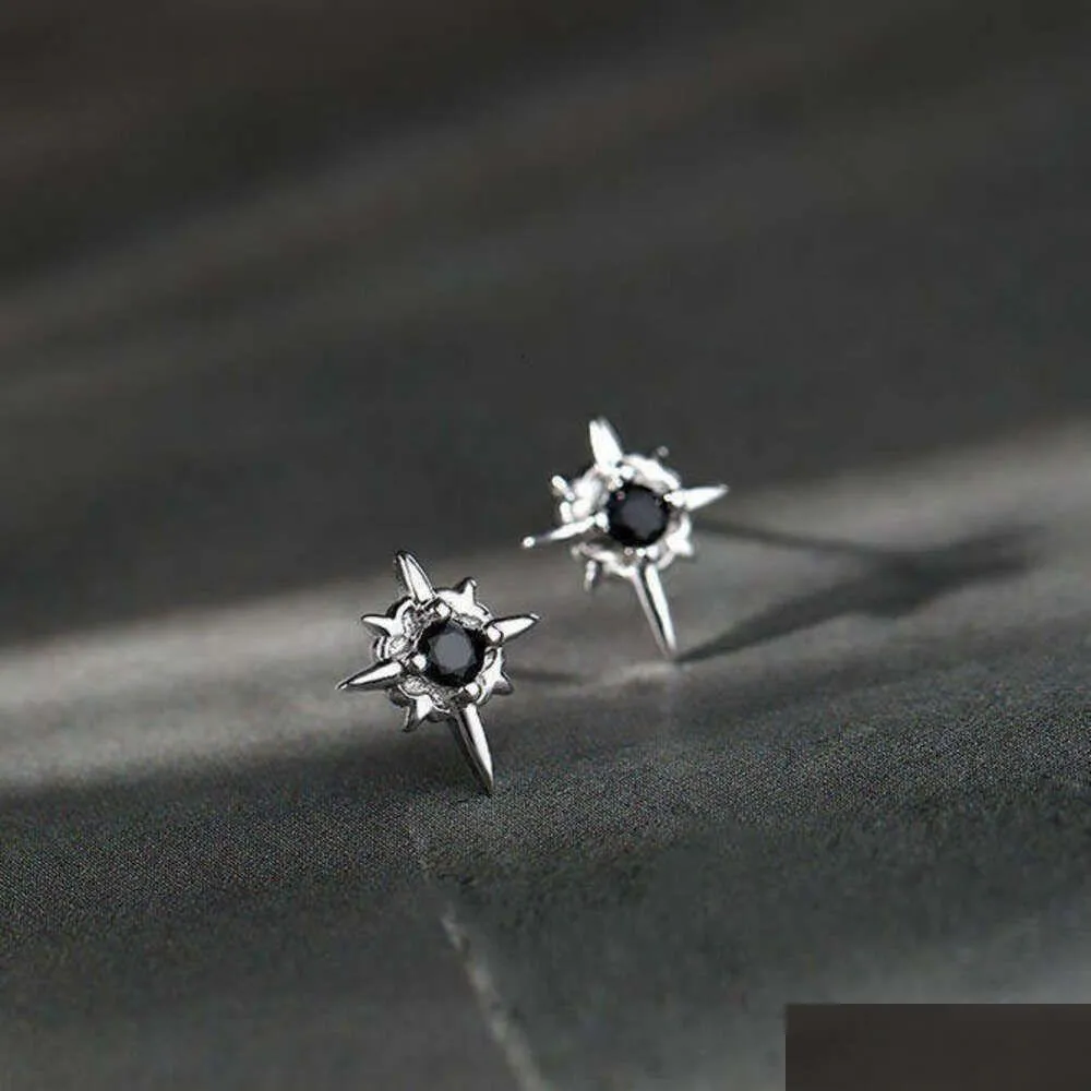 Stud North Star pijnloos oor vrouwelijk oorbeen clip mannelijke oorstekers geavanceerde gevoel student gat oorbellen drop levering sieraden oorbellen Dh0Xs