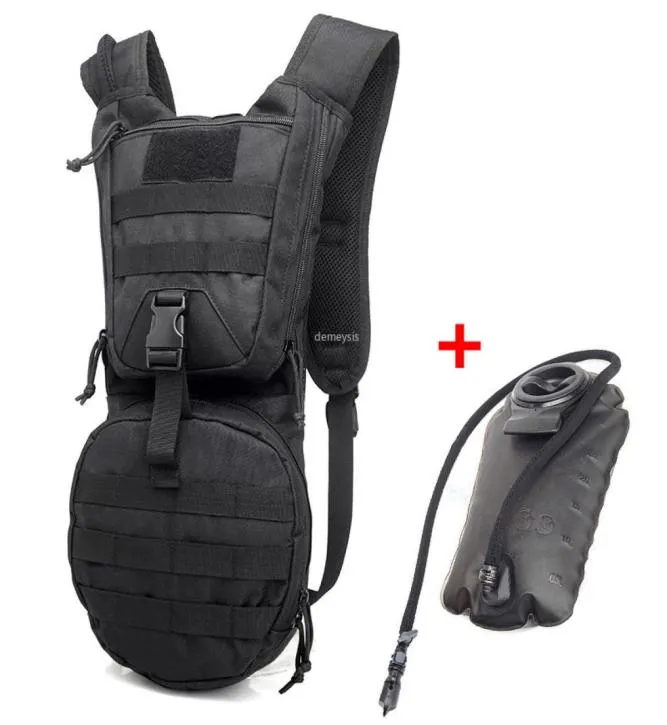 Taktisk träningskokare ryggsäck Hållbar Oxford Hydration Gear Outdoor Vandring Cykling Hydration Pouch Bladderväskor 3L Militär SP2143520